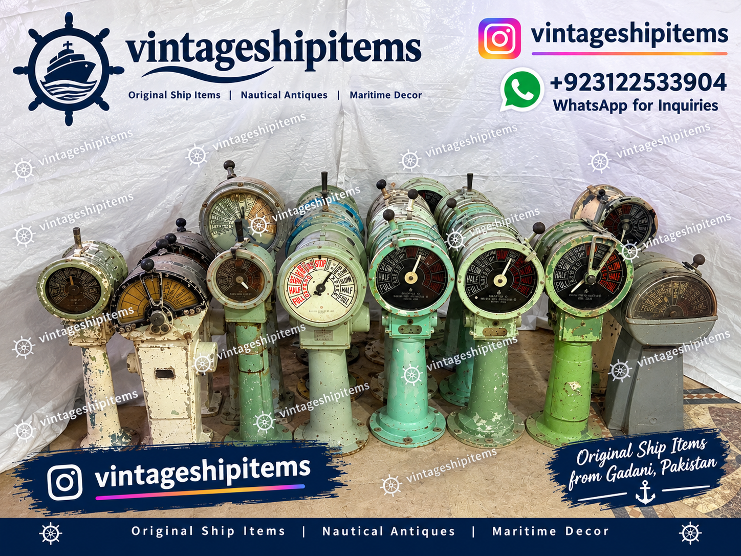 Original Vintage Ship Telegraph
